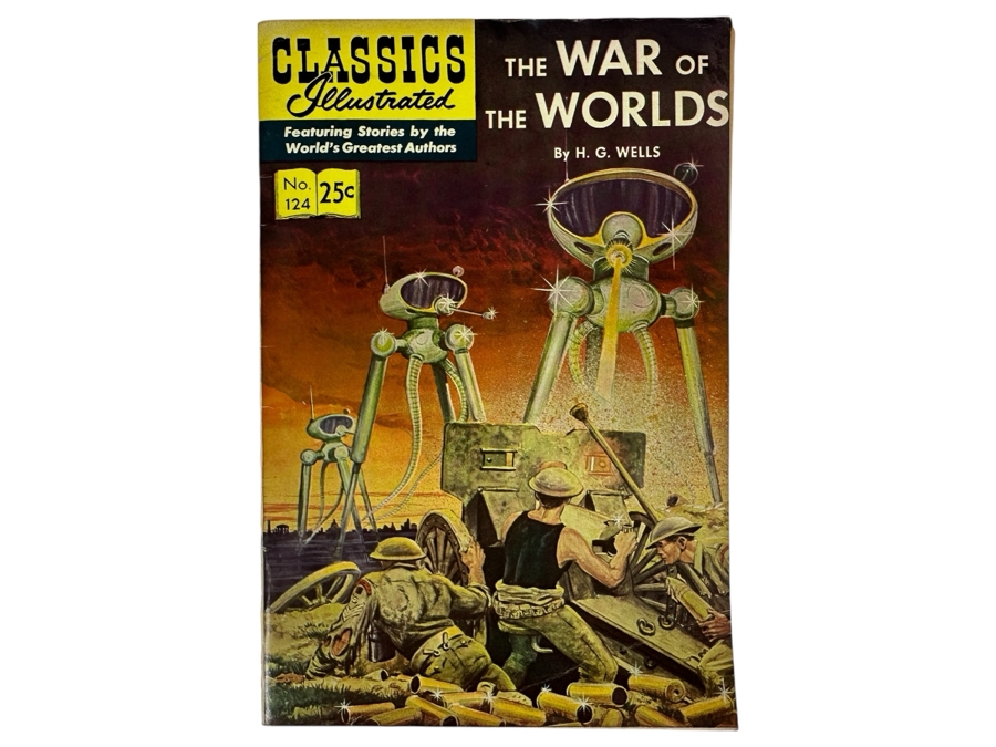 Classics Illustrated #124 The War Of The World By H. G. Wells Vintage 1970 25 Cent Comic Book