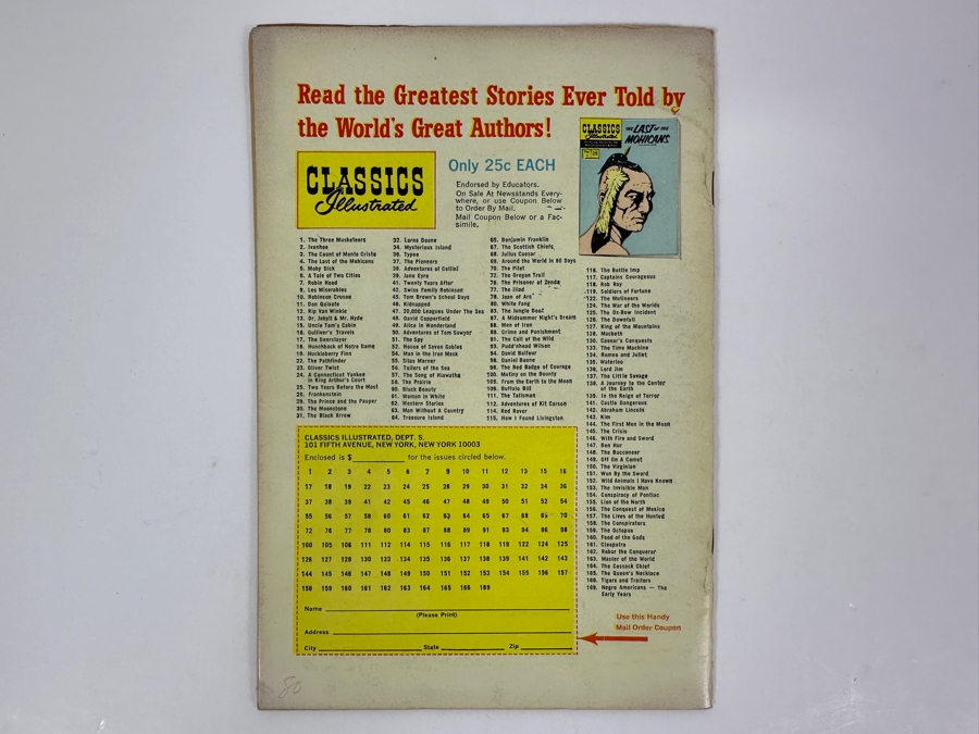 Classics Illustrated #124 The War Of The World By H. G. Wells Vintage 1970 25 Cent Comic Book [Photo 2]