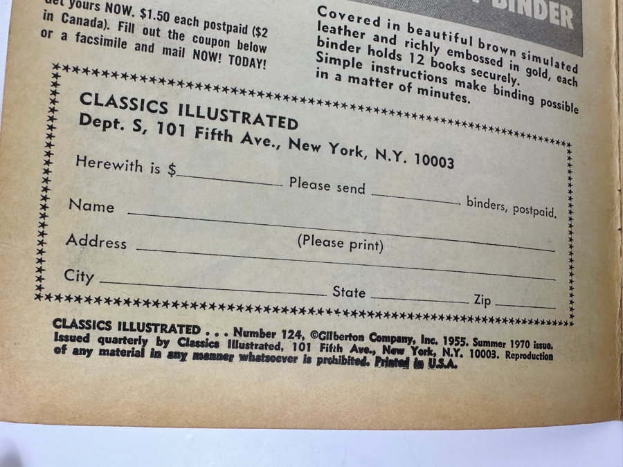 Classics Illustrated #124 The War Of The World By H. G. Wells Vintage 1970 25 Cent Comic Book [Photo 4]