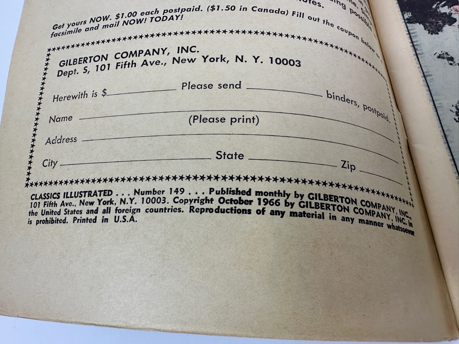 Classics Illustrated #149 Off On A Comet By Jules Verne Vintage 1966 15 Cent Comic Book [Photo 4]