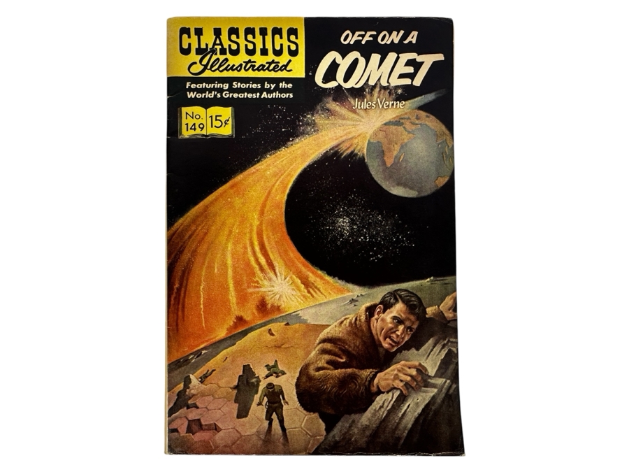 Classics Illustrated #149 Off On A Comet By Jules Verne Vintage 1966 15 Cent Comic Book