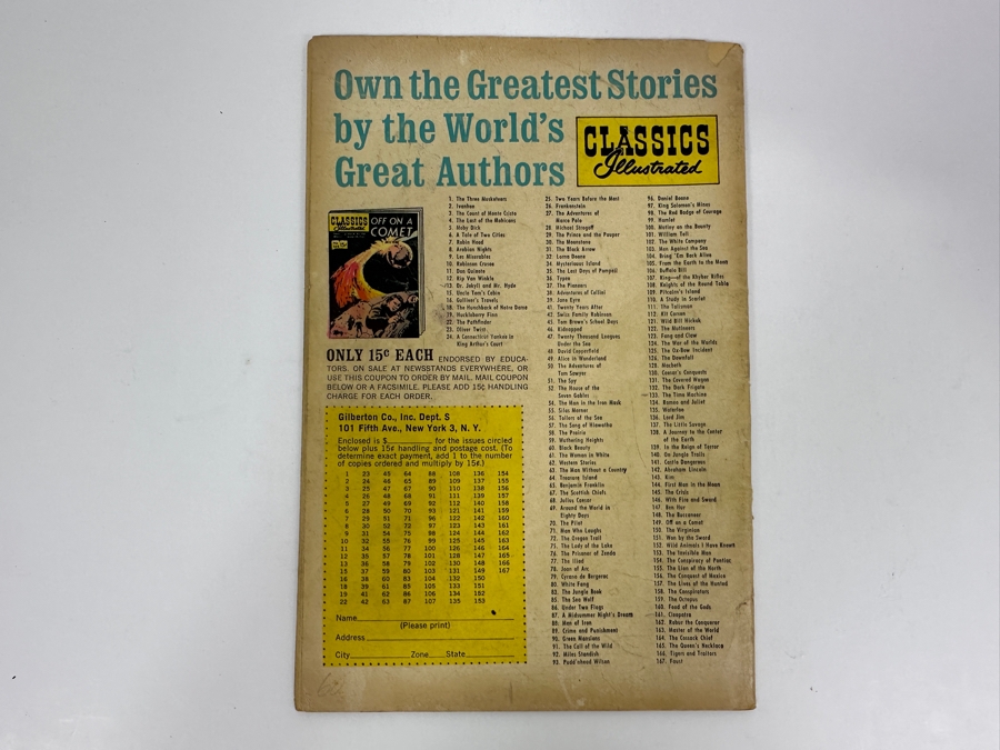 Classics Illustrated #138 A Journey To The Center Of The Earth By Jules Verne Vintage 1957 15 Cent Comic Book [Photo 2]