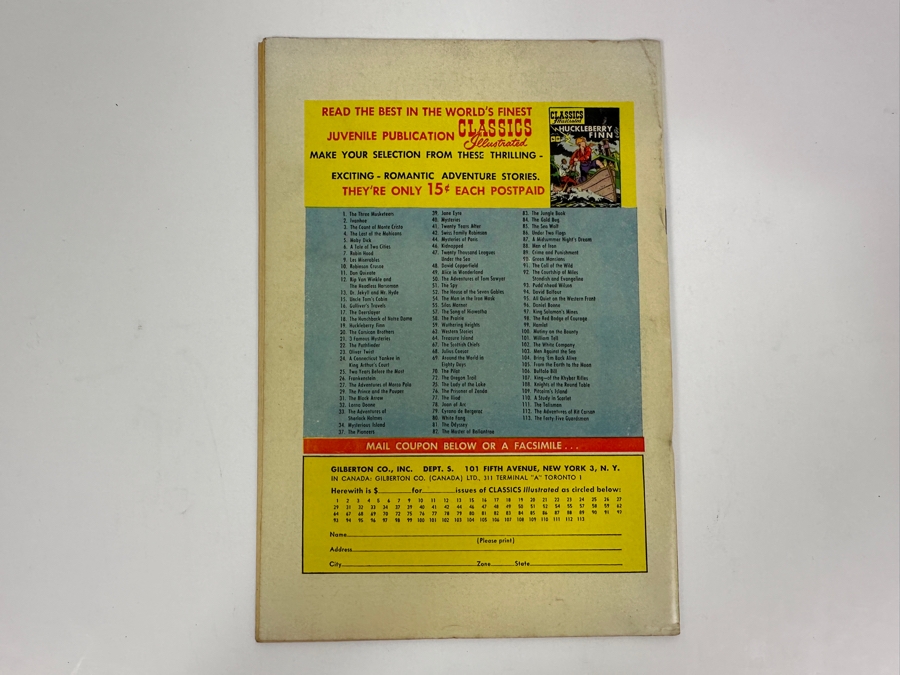 Classics Illustrated #112 The Adventures Of Kit Carson Vintage 1953 15 Cent Comic Book [Photo 2]