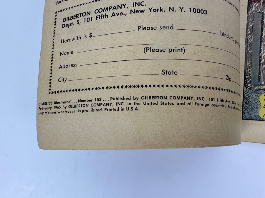 Classics Illustrated #153 The Invisible Man By H. G. Wells Vintage 1965 15 Cent Comic Book [Photo 4]