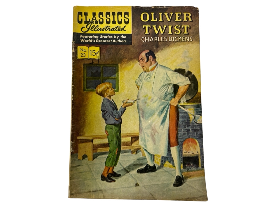Classics Illustrated #23 Oliver Twist By Charles Dickens Vintage 1964 15 Cent Comic Book