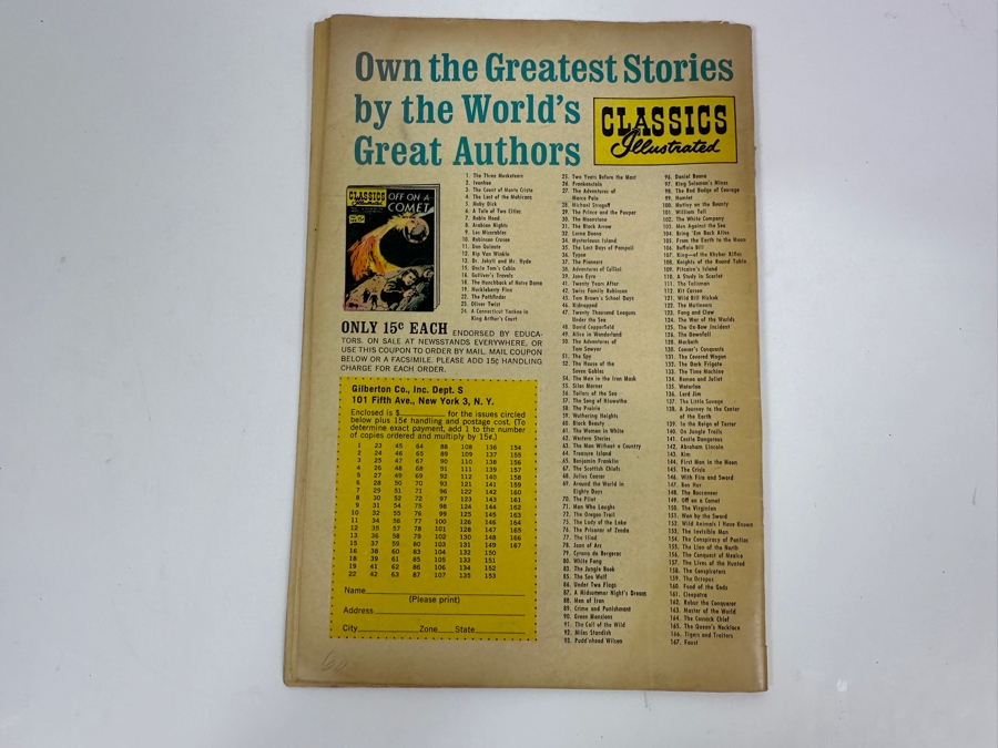 Classics Illustrated #23 Oliver Twist By Charles Dickens Vintage 1964 15 Cent Comic Book [Photo 2]