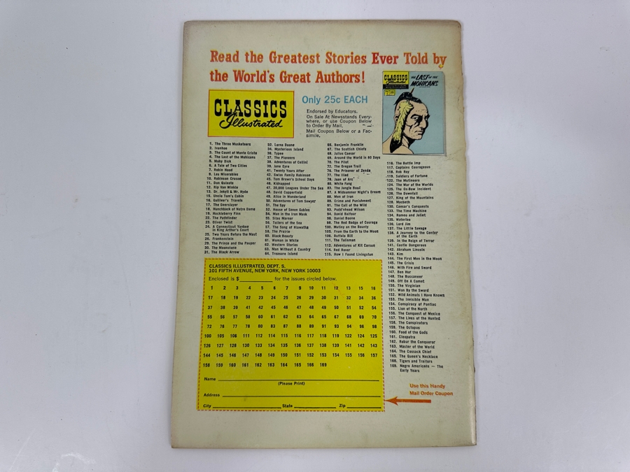 Classics Illustrated #2 Ivanhoe By Sir Walter Scott Vintage 1971 25 Cent Comic Book [Photo 2]