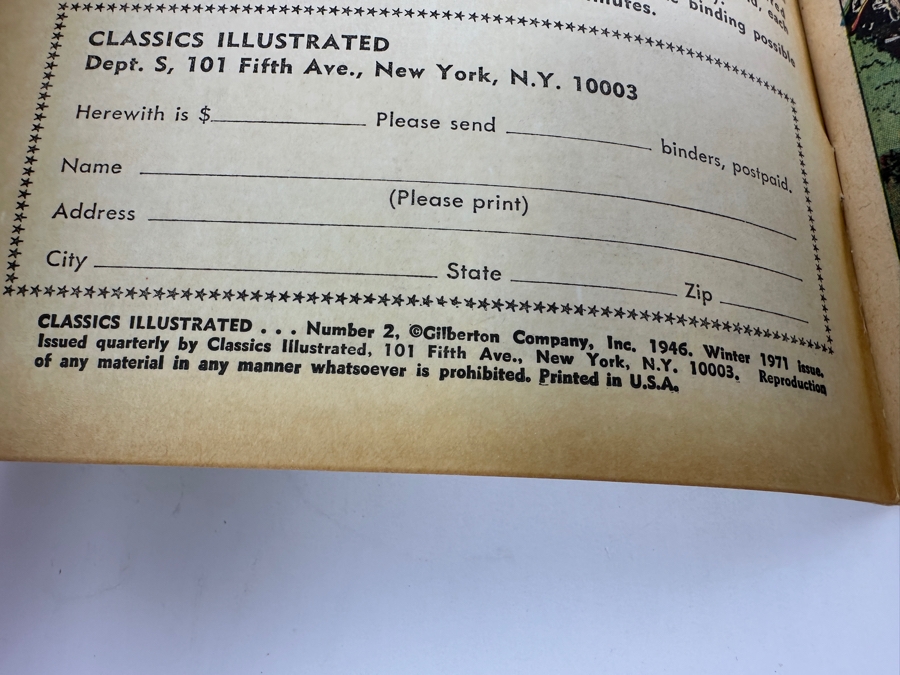 Classics Illustrated #2 Ivanhoe By Sir Walter Scott Vintage 1971 25 Cent Comic Book [Photo 4]