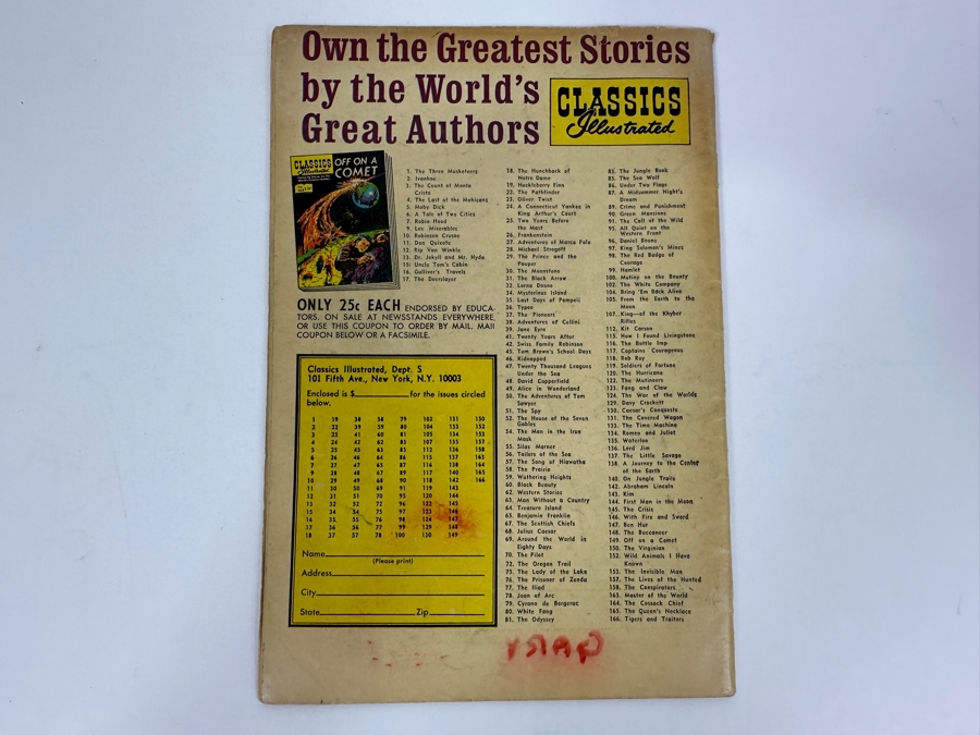 Classics Illustrated #62 Western Stories By Bret Harte Vintage 1968 25 Cent Comic Book [Photo 2]