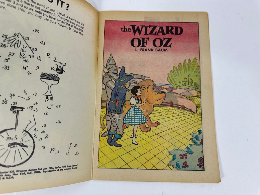 Classics Illustrated Junior #535 The Wizard Of Oz By L. Frank Baum Vintage 1971 25 Cent Comic Book [Photo 3]