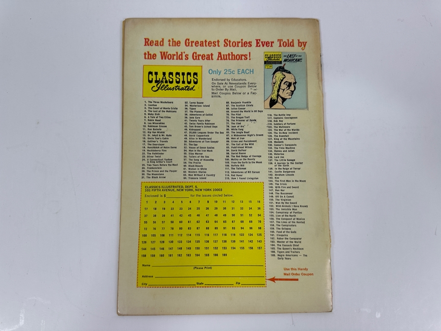 Classics Illustrated #24 A Connecticut Yankee In King Arthur's Court By Samuel L. Clemens Vintage 1971 25 Cent Comic Book [Photo 2]