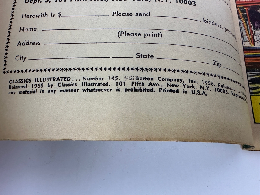 Classics Illustrated #145 The Crisis By Winston Churchill Vintage 1968 25 Cent Comic Book [Photo 4]