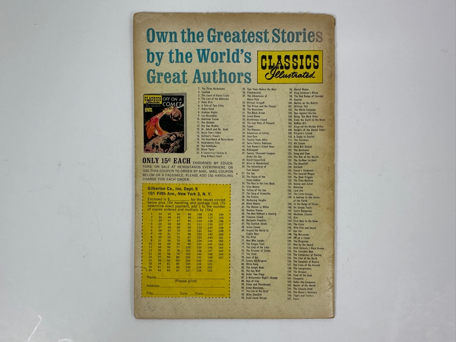 Classics Illustrated #22 Two Years Before The Mast By R. H. Dane, Jr. Vintage 1963 15 Cent Comic Book [Photo 2]