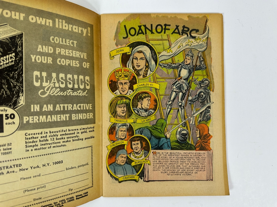 Classics Illustrated #78 Joan Of Arc Vintage 1969 25 Cent Comic Book [Photo 3]