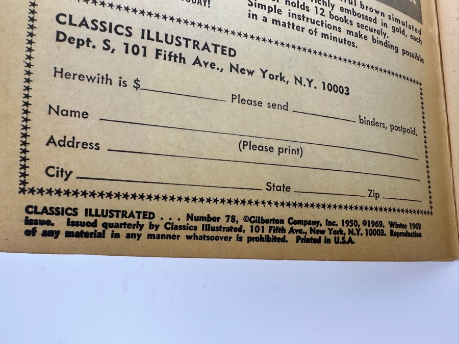 Classics Illustrated #78 Joan Of Arc Vintage 1969 25 Cent Comic Book [Photo 4]