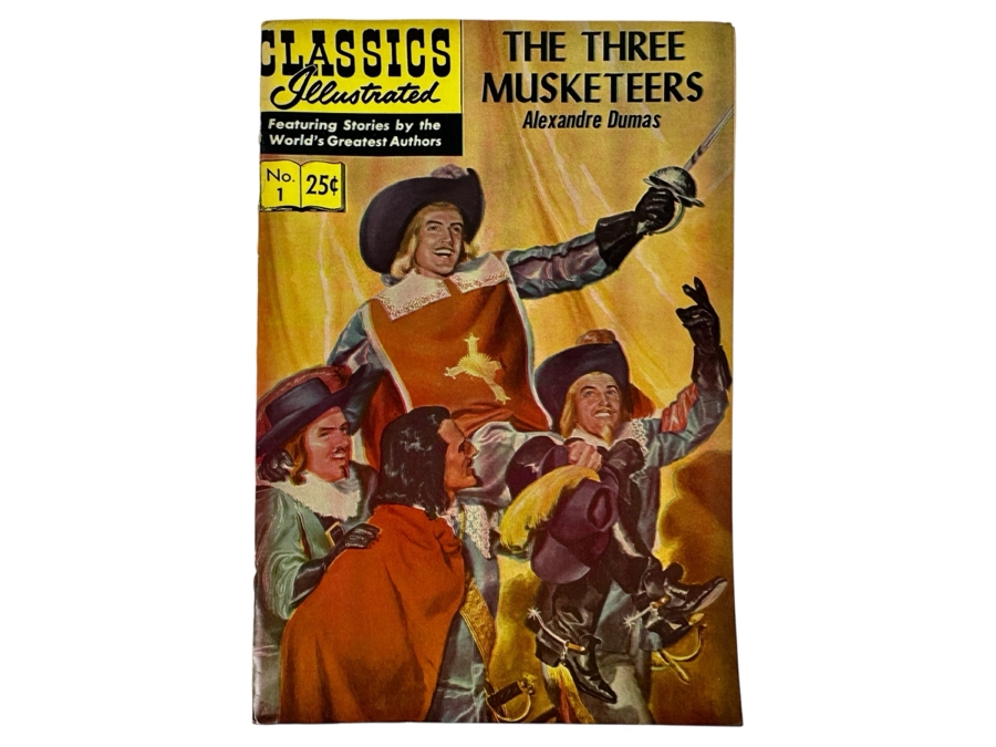 Classics Illustrated #1 The Three Musketeers By Alexandre Dumas Vintage 1971 25 Cent Comic Book