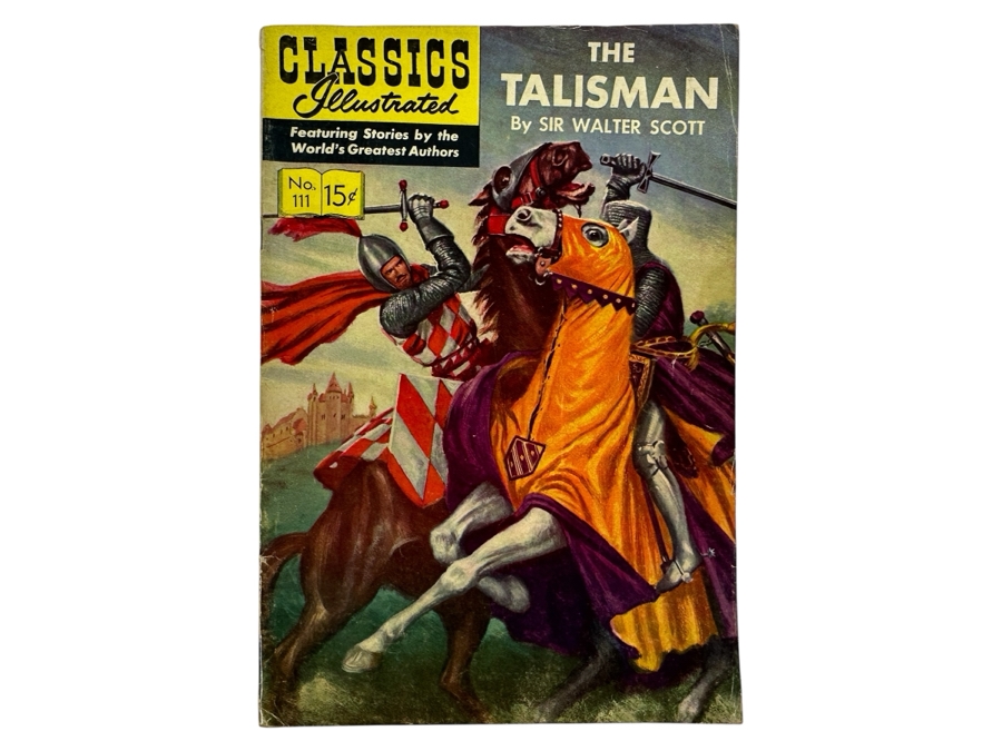 Classics Illustrated #111 The Talisman By Sir Walter Scott Vintage 1953 15 Cent Comic Book