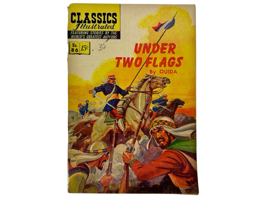 Classics Illustrated #86 Under Two Flags By Ouida Vintage 1951 15 Cent Comic Book