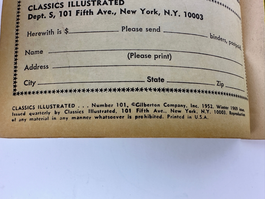 Classics Illustrated #101 William Tell By Frederick Schiller Vintage 1969 25 Cent Comic Book [Photo 4]