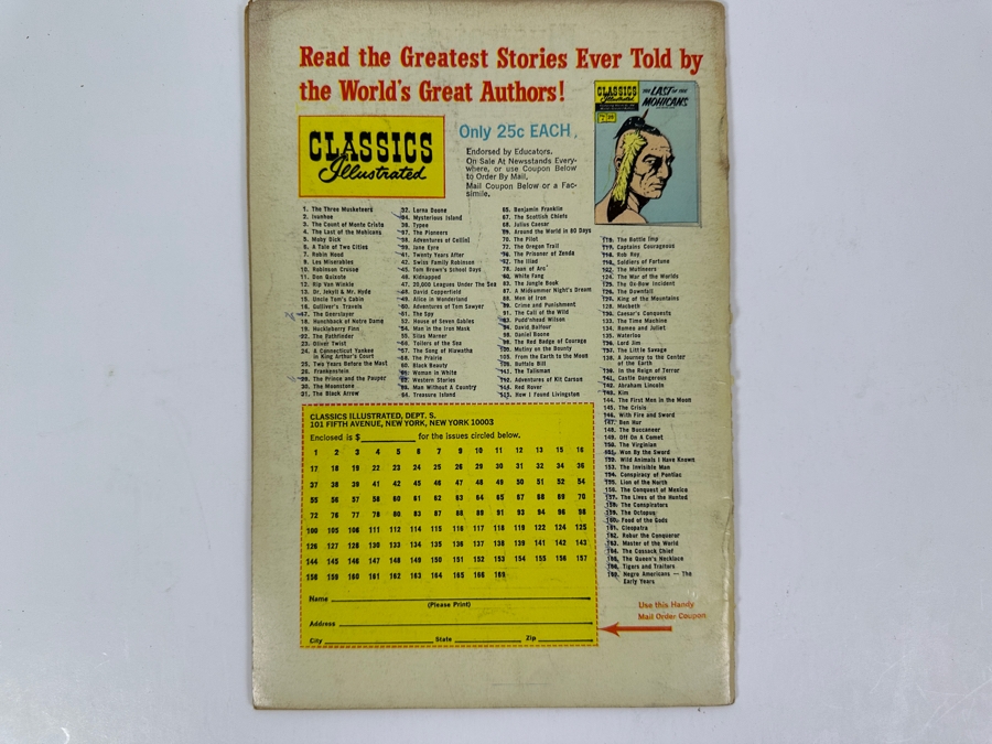 Classics Illustrated #101 William Tell By Frederick Schiller Vintage 1969 25 Cent Comic Book [Photo 2]