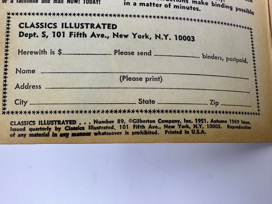 Classics Illustrated #89 Crime And Punishment By Dostoyevsky Vintage 1969 25 Cent Comic Book [Photo 4]