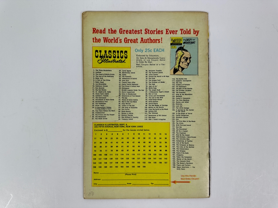 Classics Illustrated #89 Crime And Punishment By Dostoyevsky Vintage 1969 25 Cent Comic Book [Photo 2]