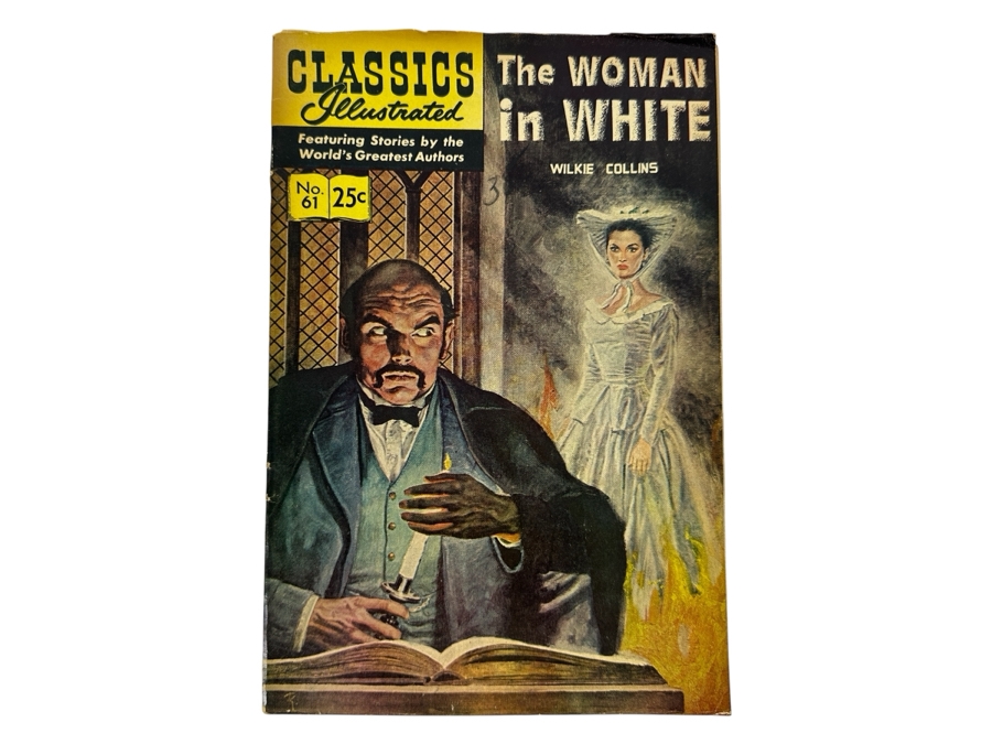Classics Illustrated #61 The Woman In White By Wilkie Collins Vintage 1968 25 Cent Comic Book