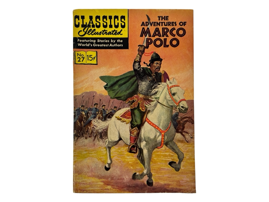 Classics Illustrated #27 The Adventures Of Marco Polo Vintage 1946 15 Cent Comic Book