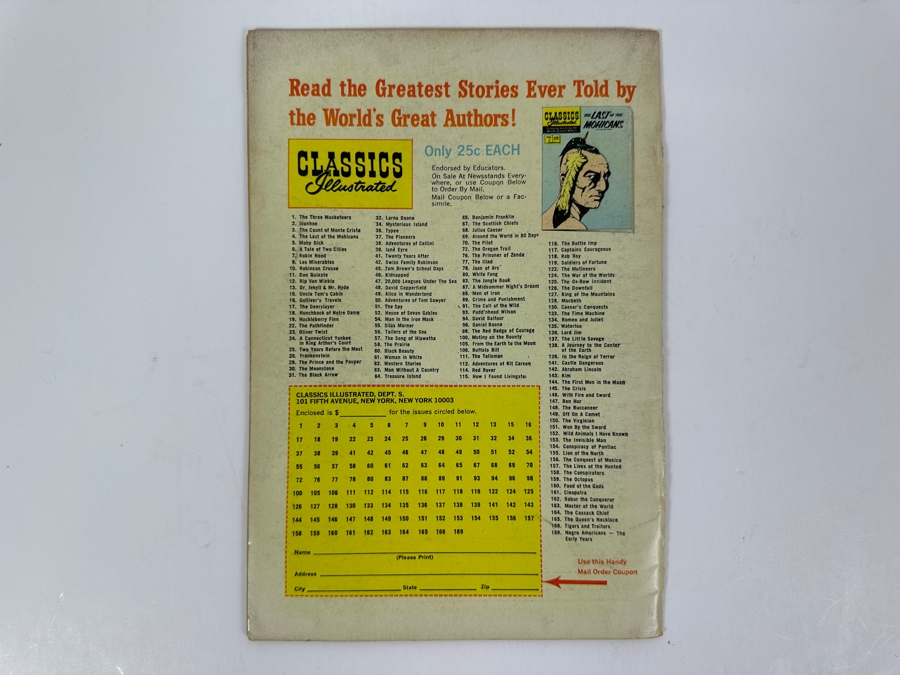 Classics Illustrated #119 Soldiers Of Fortune By Richard Harding Davis Vintage 1970 25 Cent Comic Book [Photo 2]