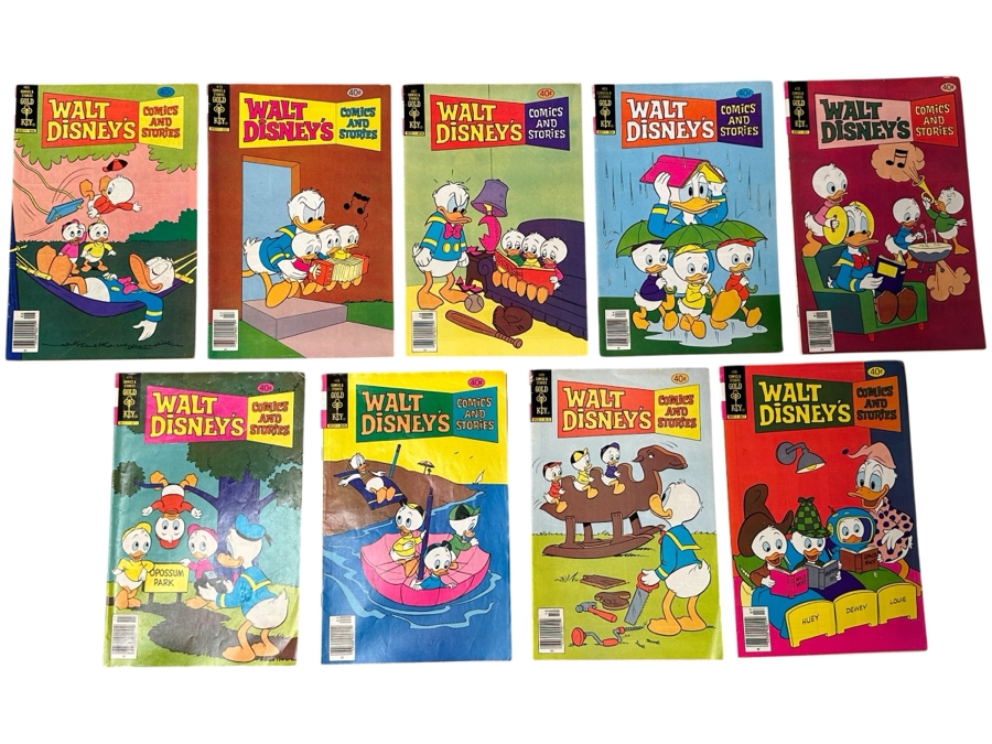(9) Gold Key Comics Walt Disney's Comics And Stories 40 Cent Comic Books