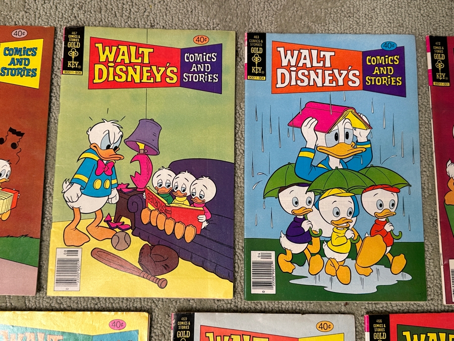 (9) Gold Key Comics Walt Disney's Comics And Stories 40 Cent Comic Books [Photo 3]