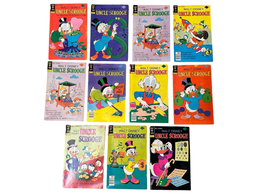 (11) Gold Key Comics Walt Disney's Uncle Scrooge 30 Cent Comic Books