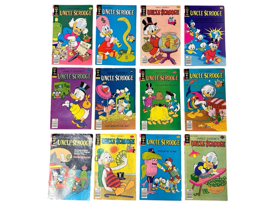 (12) Gold Key Comics Walt Disney's Uncle Scrooge 35 Cent Comic Books