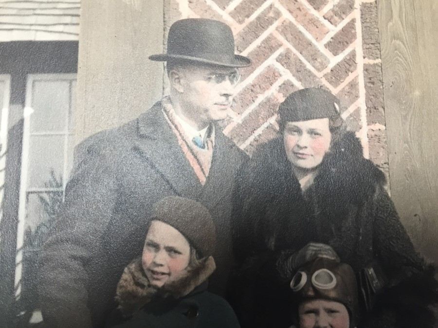 Vintage 1932 Hand Colored B&W Photograph Plum Hollow Golf Club Near Detriot MI [Photo 2]