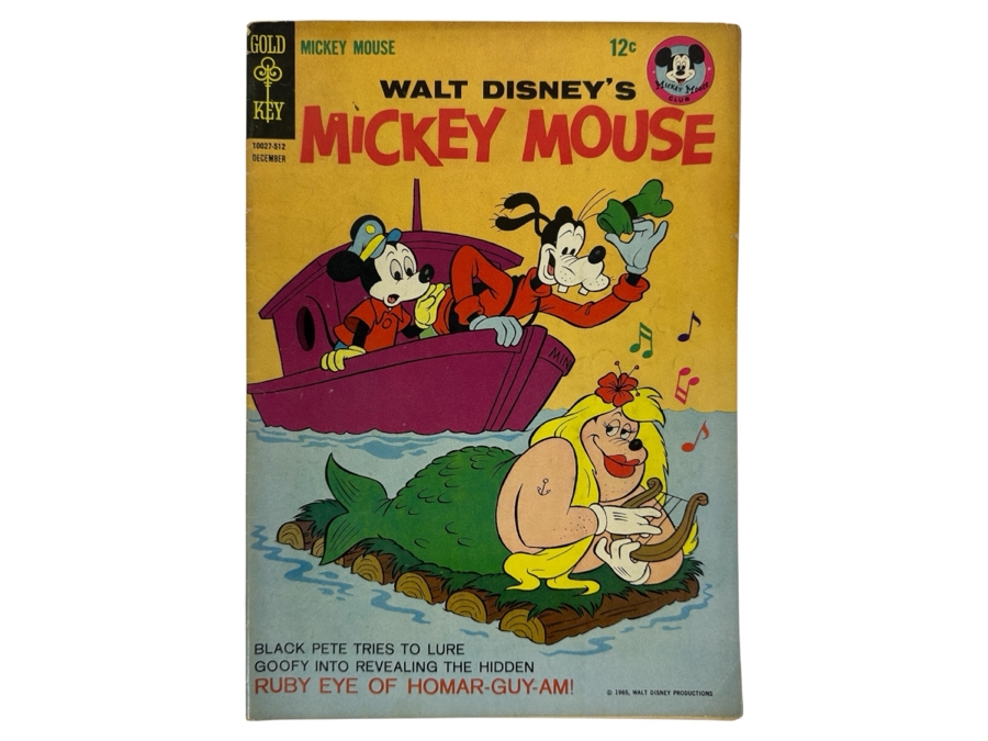 Gold Key Comics Walt Disney's Mickey Mouse #104 Vintage 1965 12 Cent Comic Book