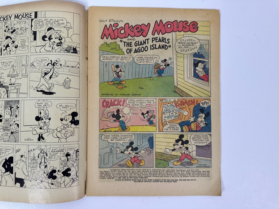 Gold Key Comics Walt Disney's Mickey Mouse #106 Vintage 1966 12 Cent Comic Book [Photo 3]