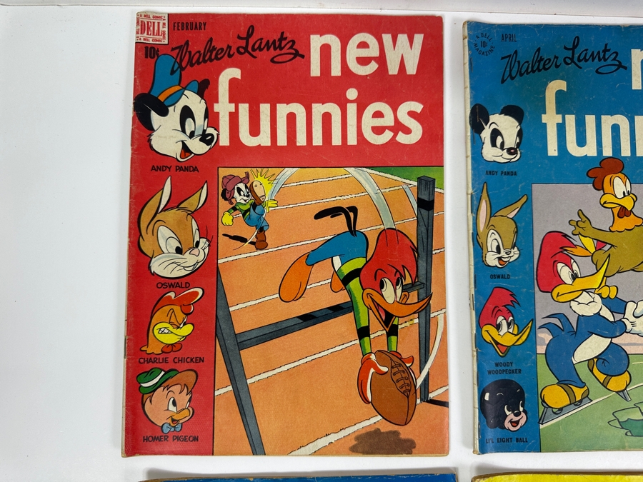 (6) Dell Comics Walter Lantz New Funnies 10 Cent Comic Books [Photo 3]