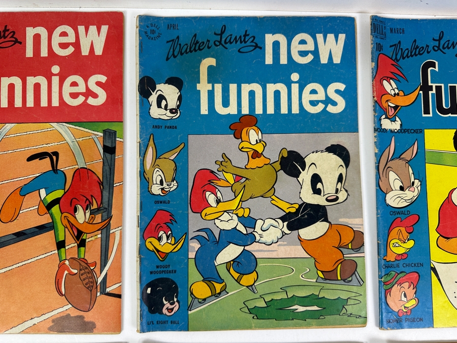 (6) Dell Comics Walter Lantz New Funnies 10 Cent Comic Books [Photo 4]