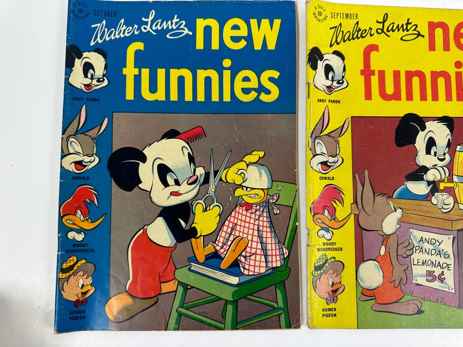 (6) Dell Comics Walter Lantz New Funnies 10 Cent Comic Books [Photo 6]