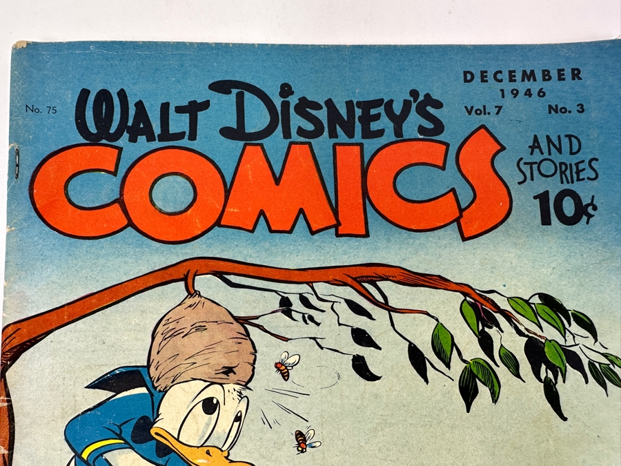 Walt Disney's Comics And Stories #75 K. K. Publications Vintage 1946 10 Cent Comic Book Valued Ungraded: $34, 6.0: $256, 8.0: $457 [Photo 2]