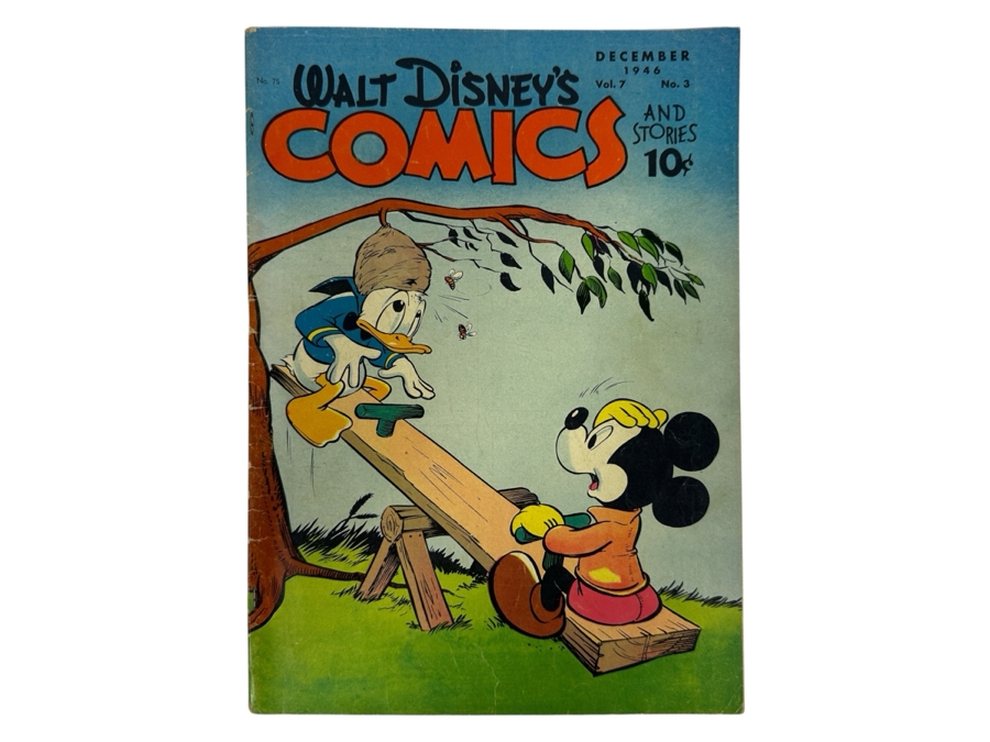 Walt Disney's Comics And Stories #75 K. K. Publications Vintage 1946 10 Cent Comic Book