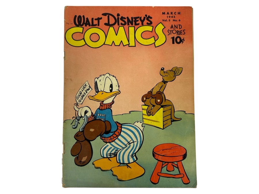 Walt Disney's Comics And Stories #54 K. K. Publications Vintage 1945 10 Cent Comic Book