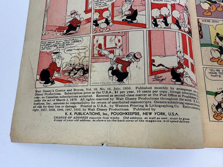 Walt Disney's Comics And Stories #118 K. K. Publications Vintage 1950 10 Cent Comic Book [Photo 4]