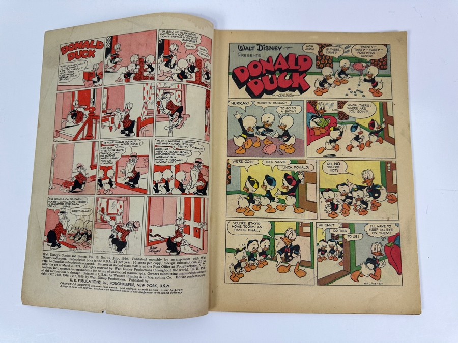 Walt Disney's Comics And Stories #118 K. K. Publications Vintage 1950 10 Cent Comic Book [Photo 3]