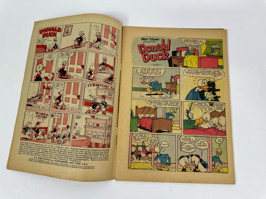 Walt Disney's Comics And Stories #113 K. K. Publications Vintage 1950 10 Cent Comic Book Valued Ungraded: $26, 6.0: $173, 8.0: $470 [Photo 4]
