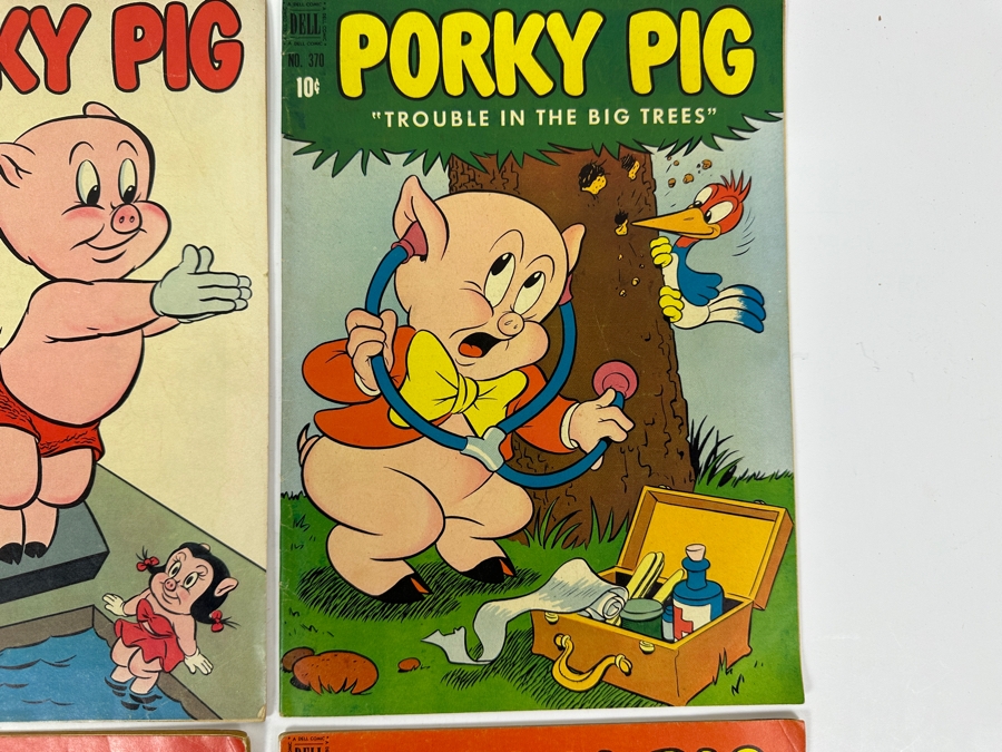 Dell Comics Four Color Porky Pig 1953 #28, 1952 #370, 1951 #360 & 1952 #426 10 Cent Comic Books [Photo 5]