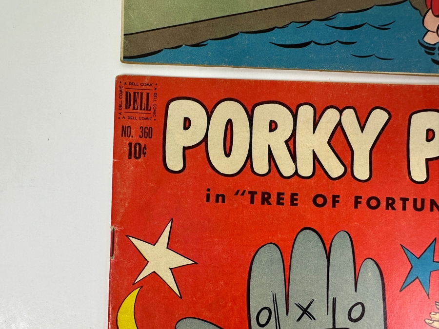 Dell Comics Four Color Porky Pig 1953 #28, 1952 #370, 1951 #360 & 1952 #426 10 Cent Comic Books [Photo 8]