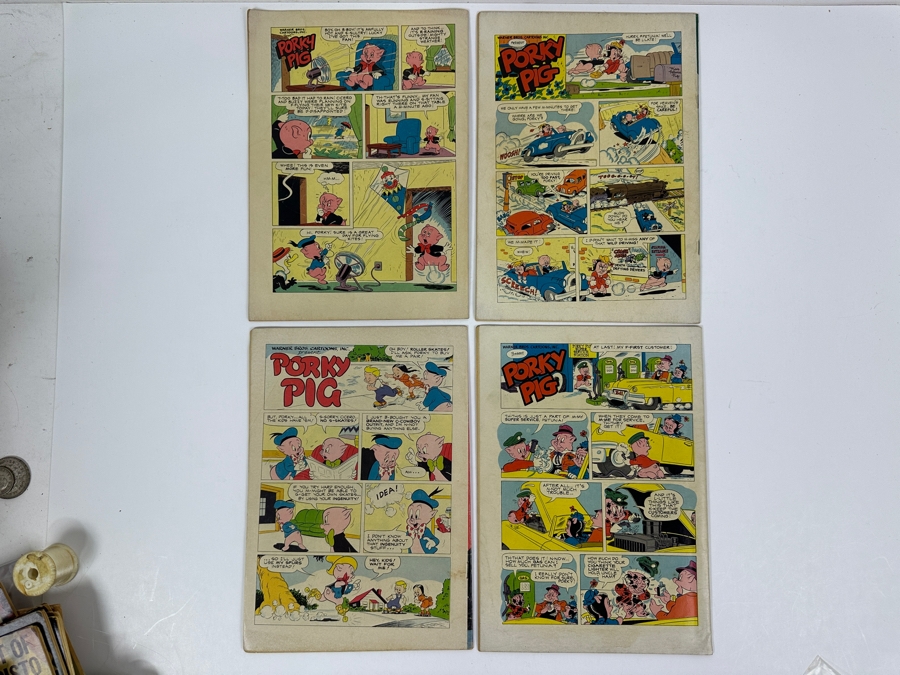 Dell Comics Four Color Porky Pig 1953 #28, 1952 #370, 1951 #360 & 1952 #426 10 Cent Comic Books [Photo 11]