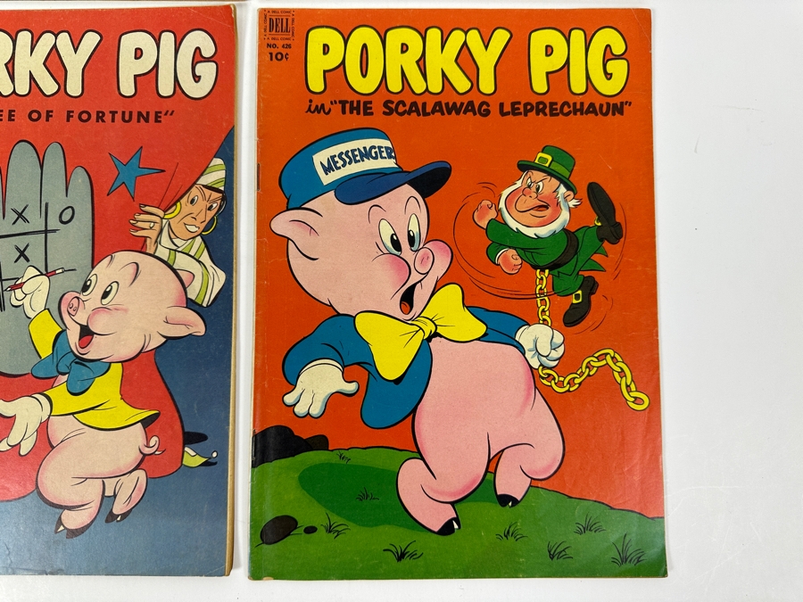 Dell Comics Four Color Porky Pig 1953 #28, 1952 #370, 1951 #360 & 1952 #426 10 Cent Comic Books [Photo 9]