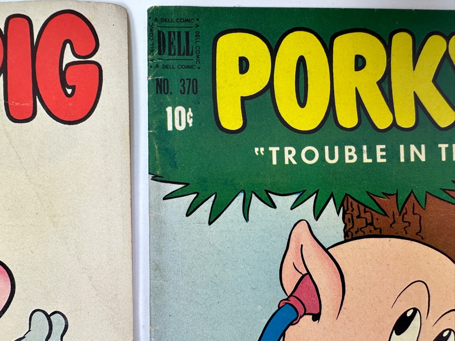 Dell Comics Four Color Porky Pig 1953 #28, 1952 #370, 1951 #360 & 1952 #426 10 Cent Comic Books [Photo 6]